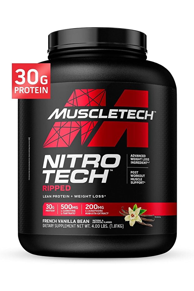 Nitro-Tech Elite Whey Protein Isolate, Muscle Recovery Powder, French Vanilla Bean – 4lbs