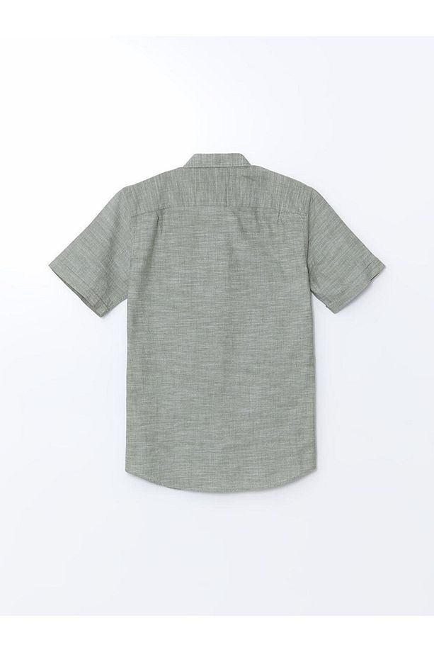 LCWAIKIKI Classic Regular Fit Kısa Kollu Poplin Erkek Gömlek - 6
