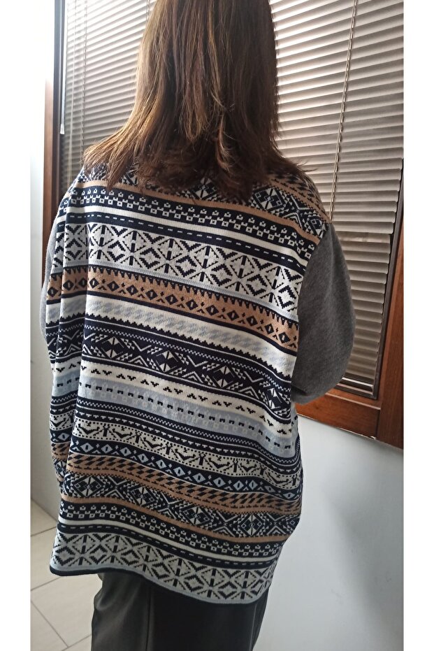 jakarlı over sıze kazak - 2