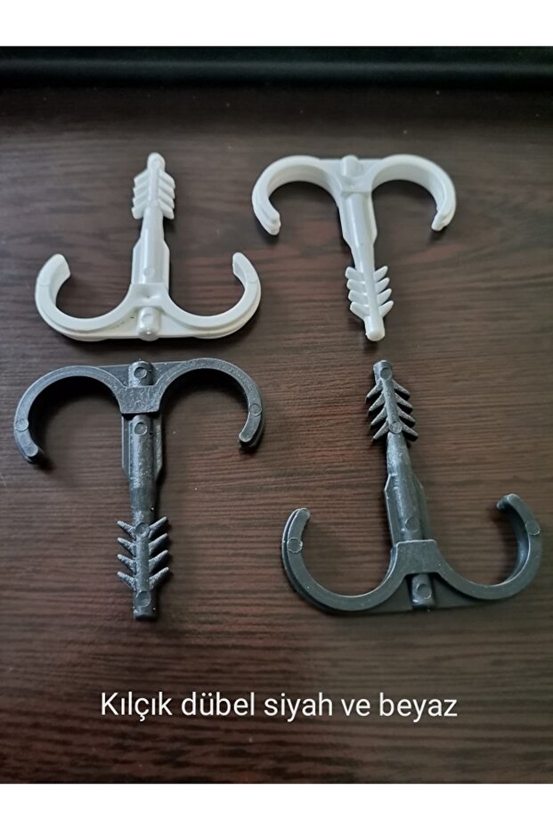 Yere Tespit Dübeli Kılçık Dübel 250 Adet Siyah - 1