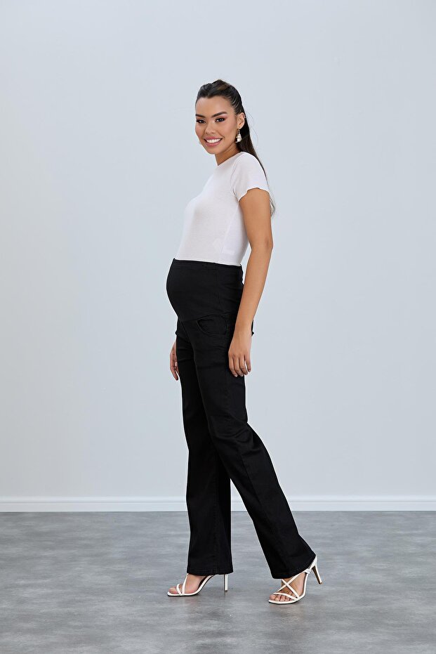 8798-hamile Lycra Bol Paça Kot Pantolon - 2