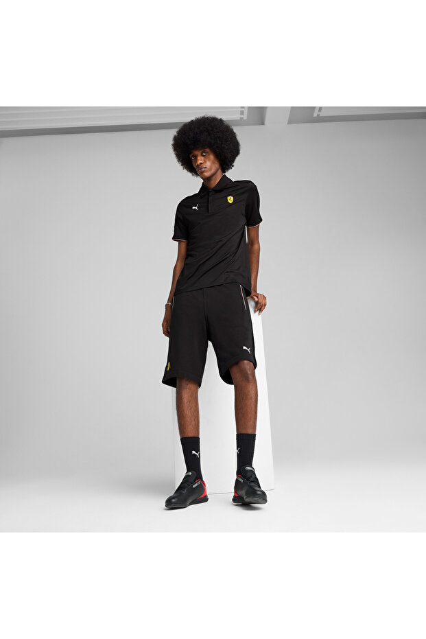 Ferrari Race Sweat Erkek Siyah Şort - 1