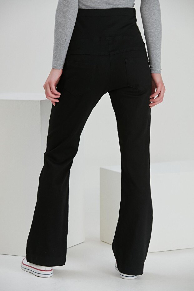 4498-esnek Ispanyol Paça Hamile Kot Pantolon - 8