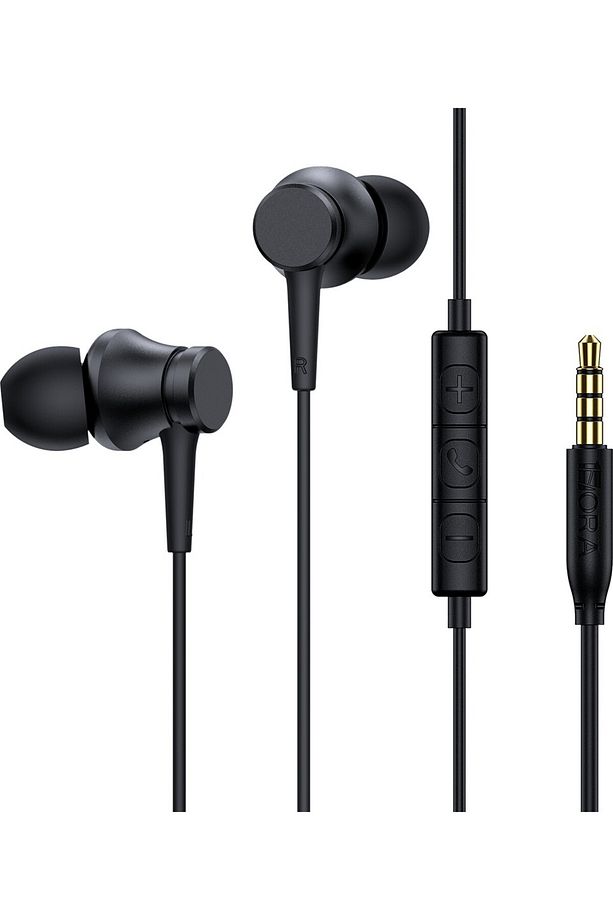 AUT111 3.5mm Kulak Içi Kablolu Kulaklık - Yüksek Ses Kalitesi - Mikrofonlu - Siyah - 1