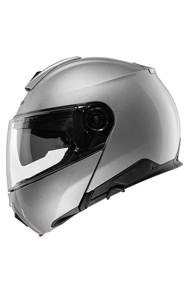 Schubert C5 Glossy Silver Çene Açılır Kask - 1