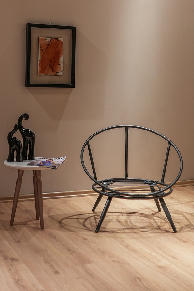 Floki Tekli Koltuk Berjer Pembe - 3