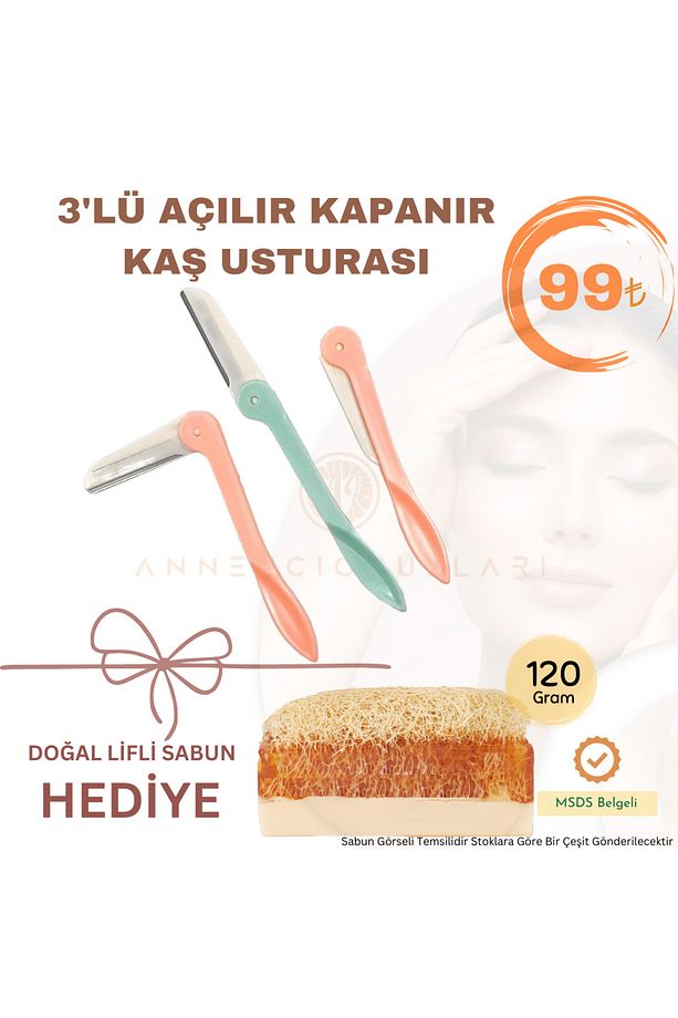 Açılır Kapanır Yüz Jileti Kaş Usturası - 1