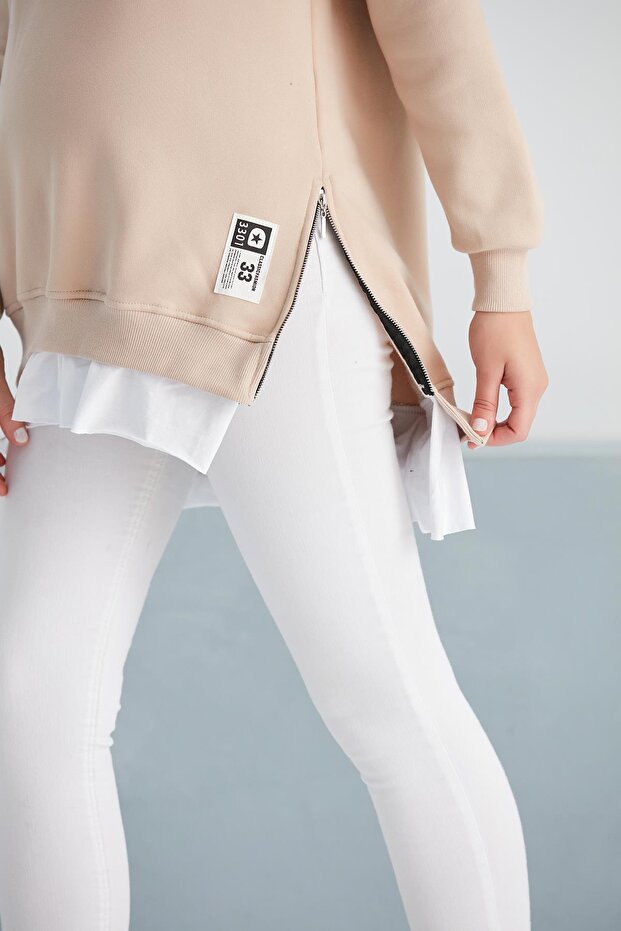 6465-Three Thread Combed Wool Maternity Sweatshirt - 6