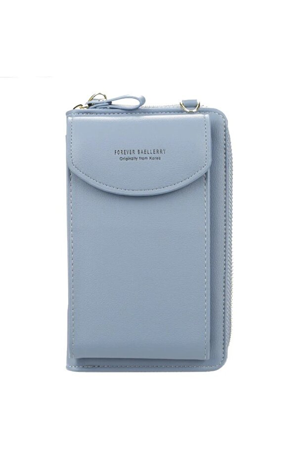 Women's Wallet & Phone Compartment Bag – Large Capacity Card Holder, Shoulder Strap Handbag &
