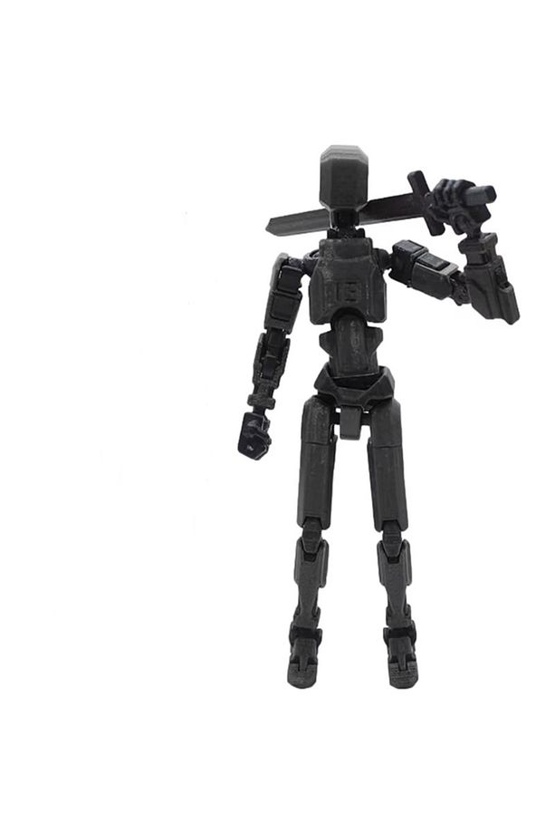 Çok Eklemli Hareketli Shapeshift Robot Yap Boz Kukla Aksiyon Figürleri Oyuncak Siyah Renk - 1
