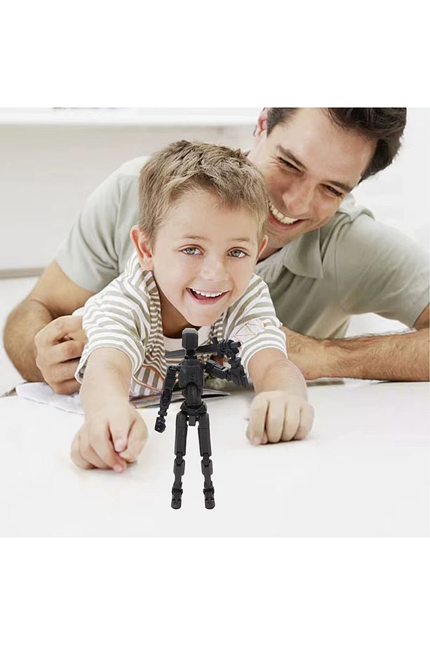 Çok Eklemli Hareketli Shapeshift Robot Yap Boz Kukla Aksiyon Figürleri Oyuncak Siyah Renk - 4