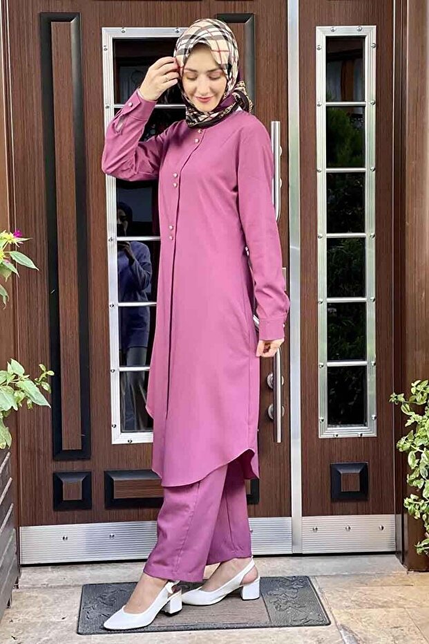 Buttoned Double Set - 2