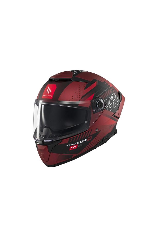 KASK MT THUNDER 4 SV LUMİNENCE D5 MAT KIRMIZI - 1