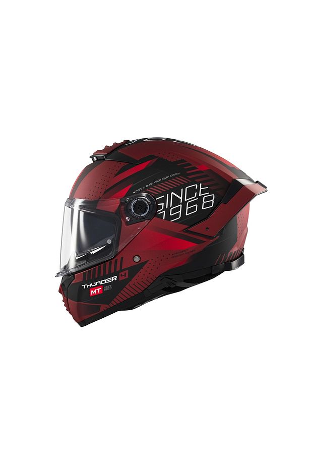 KASK MT THUNDER 4 SV LUMİNENCE D5 MAT KIRMIZI - 2