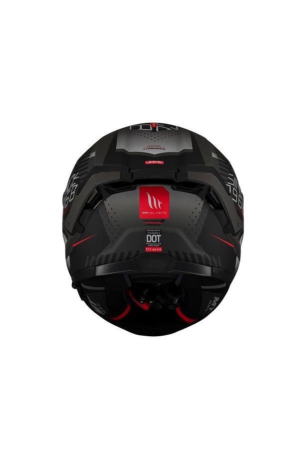KASK MT THUNDER 4 SV LUMİNENCE D1 MAT GRİ/SİYAH - 4