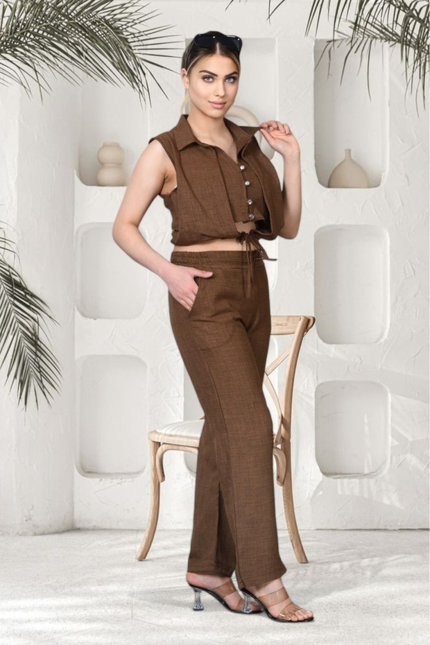 مجموعة مزدوجة من الكتان - 1