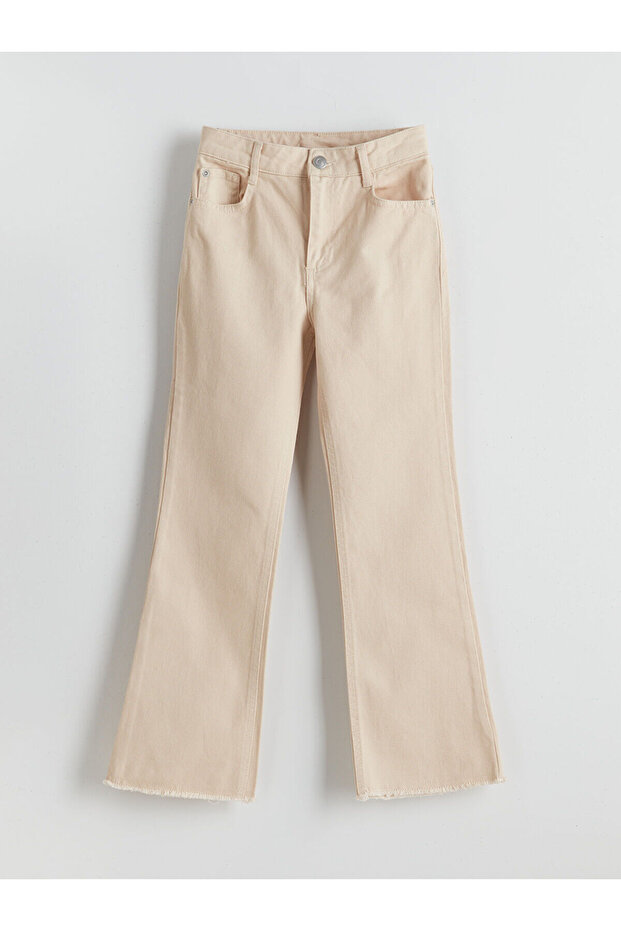 LCWK Beli Ayarlanabilir Lastikli Kız Çocuk Pantolon - 1