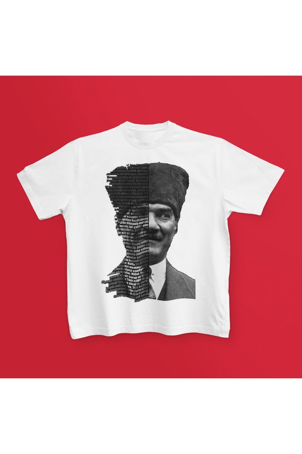 Ataturk and the Youth Habe Printed Cotton Cycling Collar Children's Tshirt