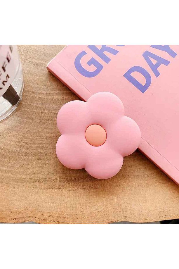 Popsocket Sevimli Çiçekler Desenli Telefon Tutacağı Sert Yüzey Yapışkanlı Parmak Tutucu - 1
