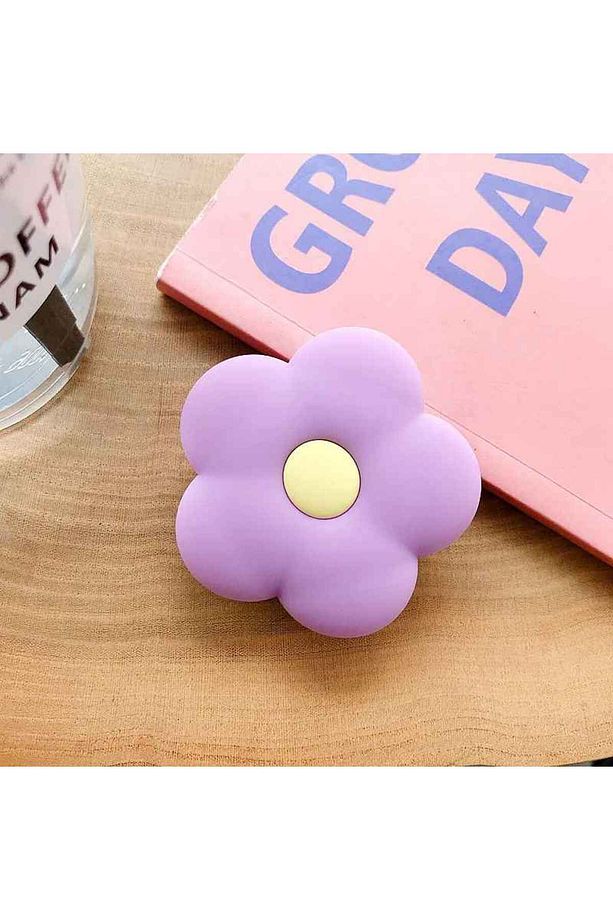 Popsocket Sevimli Çiçekler Desenli Telefon Tutacağı Sert Yüzey Yapışkanlı Parmak Tutucu - 1