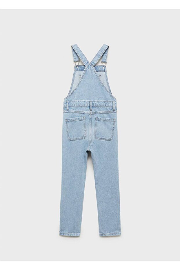 Uzun denim tulum - 4