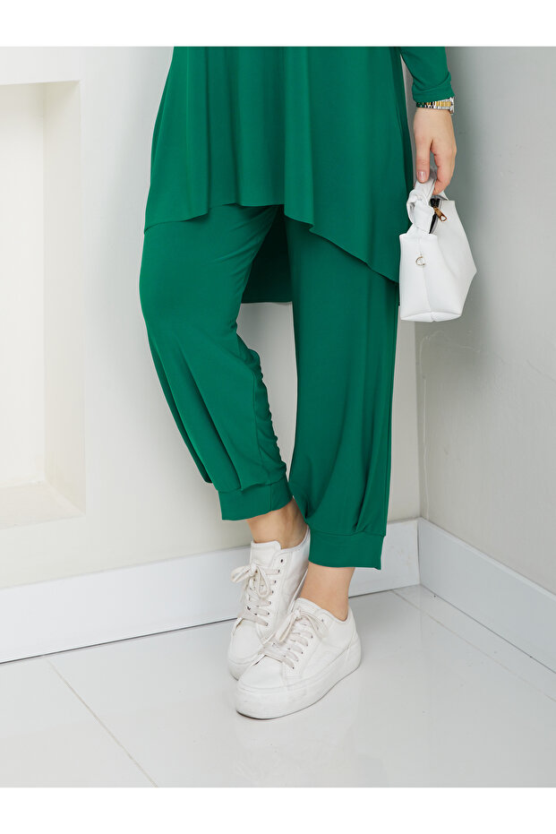 En Güzel Renkleriyle Sandy Şalvar Detaylı Pantolonlu Takımım - 2