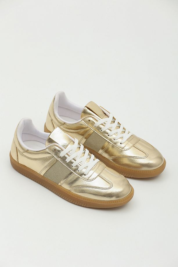 Parlak Retro Kadın Sneaker Ayakkabı - 3