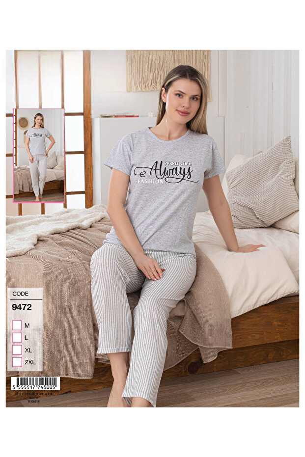 90% Cotton Combed Pajama Set - 2