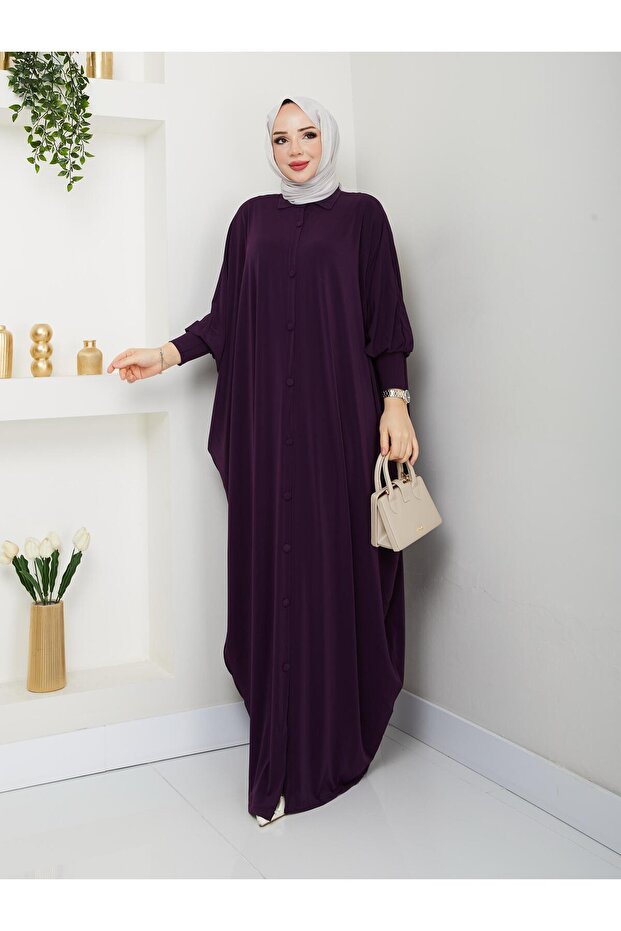 Wear Out Functional Ferace Dress with a Line of Non-Defining Water-Flowing Fabric