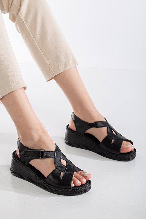 Ygzt08 Genuine Leather Orthopedic Anatomical Extra Comfortable Heel Spur Women's Sandals