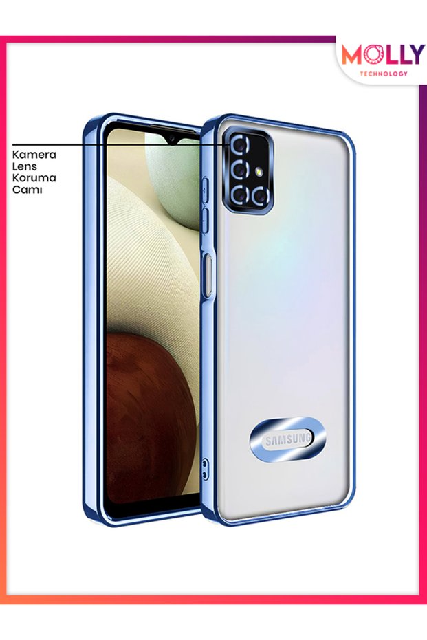 Lou Laser Transparent Silicone Case with Sierra Lens Protector on the Edges for Samsung Galaxy A51