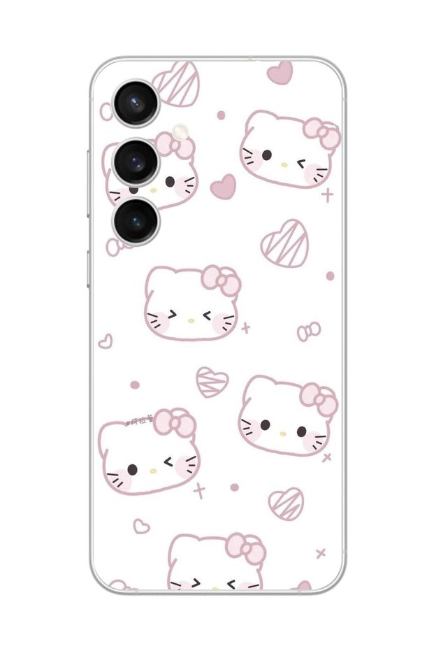 Samsung Galaxy S23+ Compatible Transparent Case Hello Kitty Design
