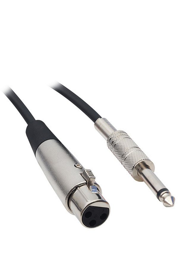 Tak Çalıştır 5 Metre Mikrofon Kablosu Xlr Yaylı Jak 6.3mm Erkek Mikrofon Ara Kablosu - 1