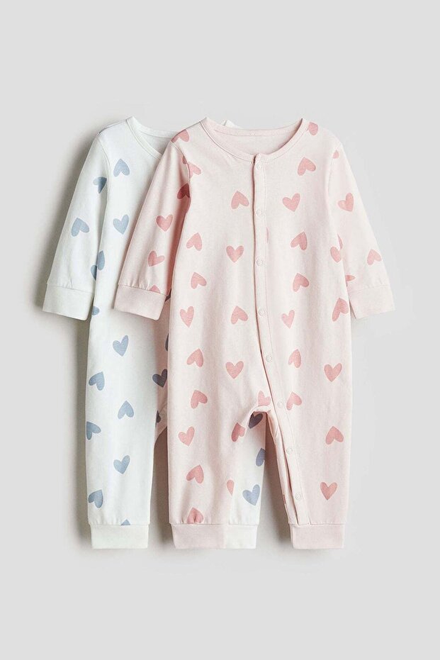 2-pack patterned cotton pyjamas