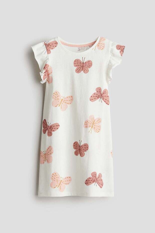 Printed jersey nightdress