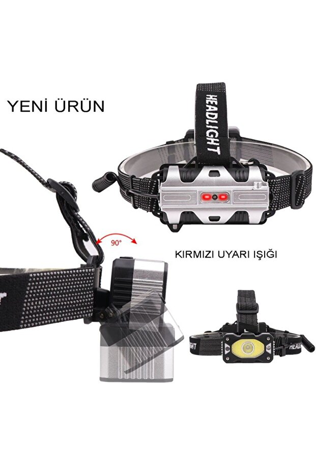 4 Modlu Sensörlü Şarjlı Güçlü Kafa Lambası Wt-248 - 3