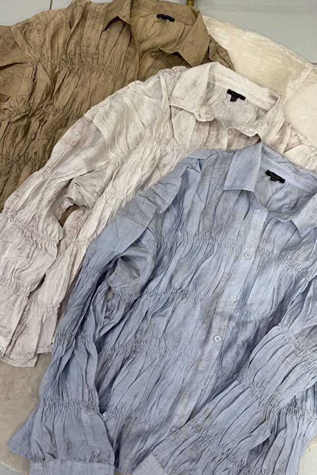 Gipeli Massi Gömlek Ekru - 5