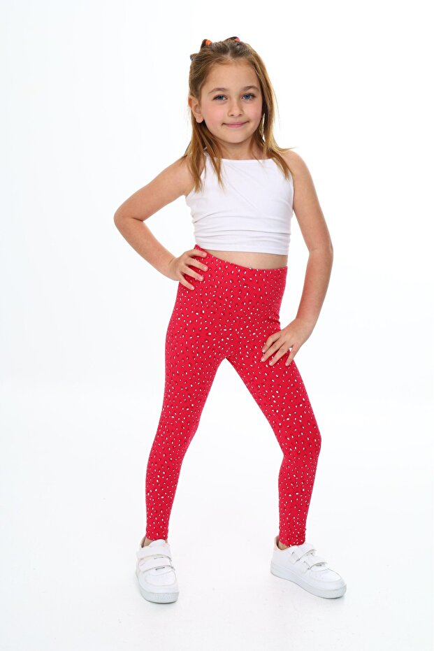 Girl's Polka Dot Printed Tights