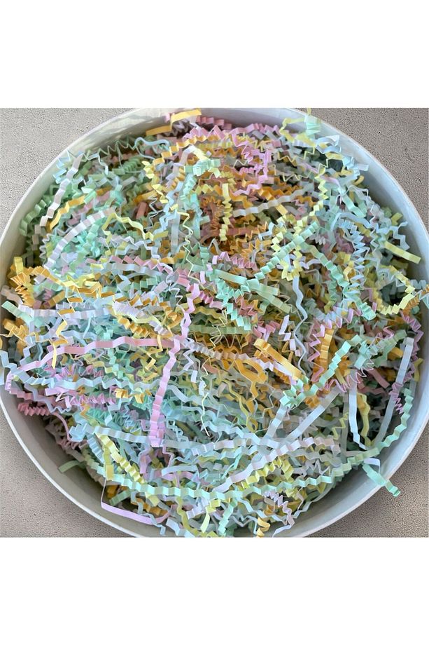 1 Kg Zigzag Kırpık Kağıt , Kırpıntı Kağıt *Pastel Karışık Renkli - 5