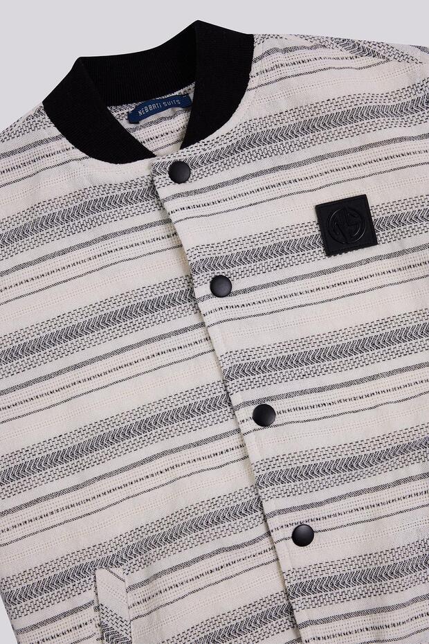 سترة مخططة للأولاد - 7