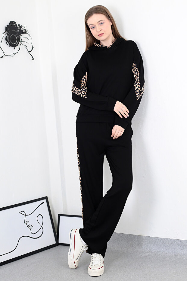 Leopard Patterned Oversize Sweatshirt - 3