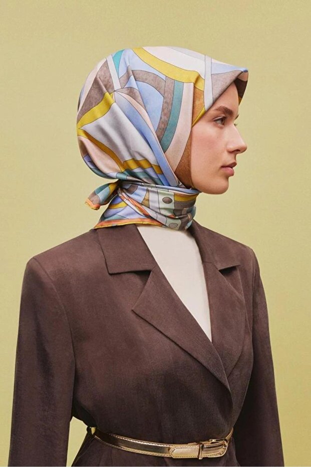 Armi̇ne Twill Silk Scarf 2025 Summer Season 9336D01-80