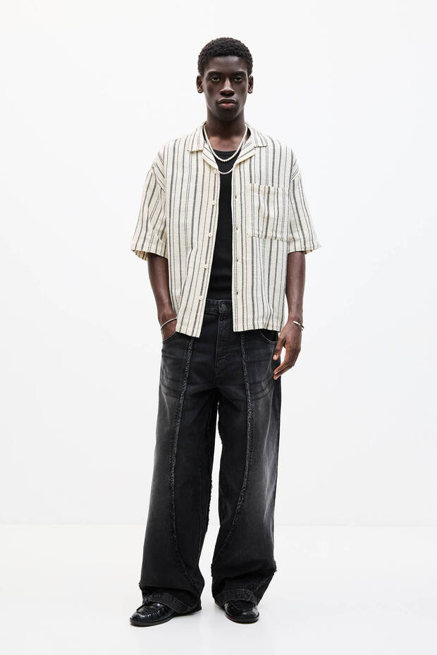 Sade çizgili gömlek - 3