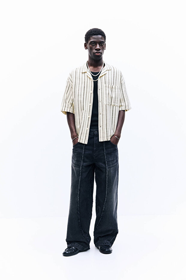 Sade çizgili gömlek - 1