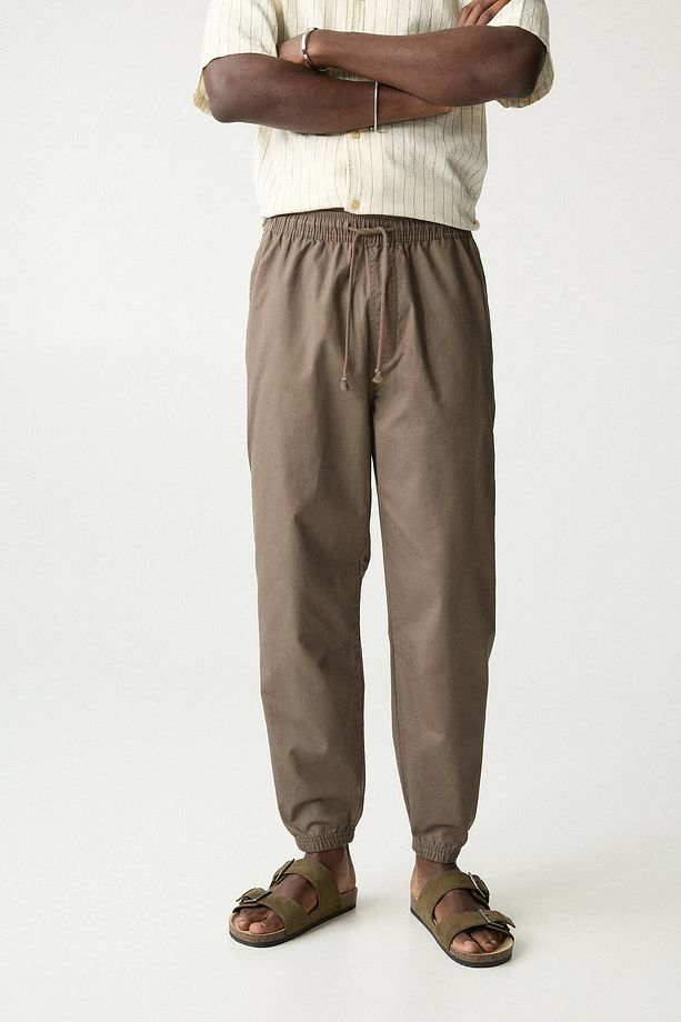 Dokulu jogger pantolon - 2