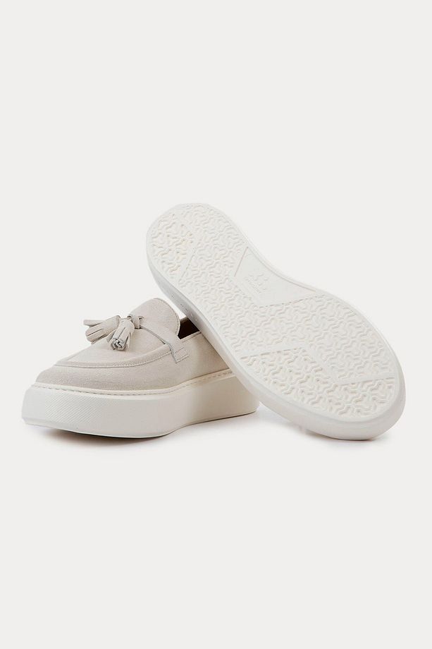 Sofia Püsküllü Süet Loafer Ayakkabı - 6