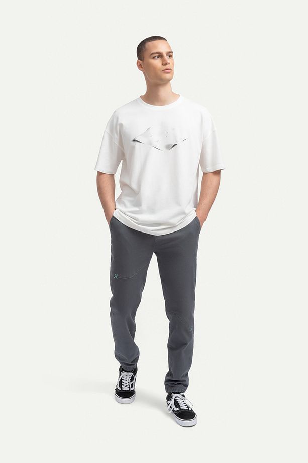 Unisex Oversize Tasarım T-Shirt - Paper Ground - 3