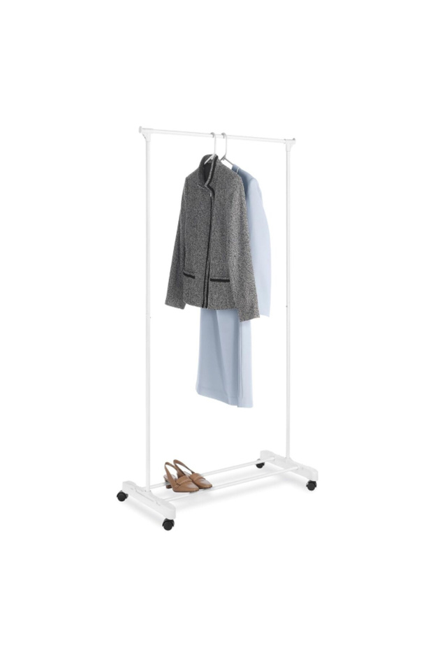 Epoxy Coated Adjustable Rolling Garment Rack - 2