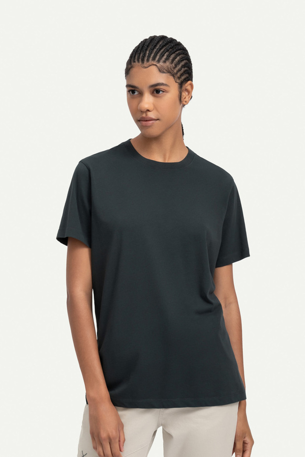 Unisex Regular Fit Basic T-Shirt - Raven - 5