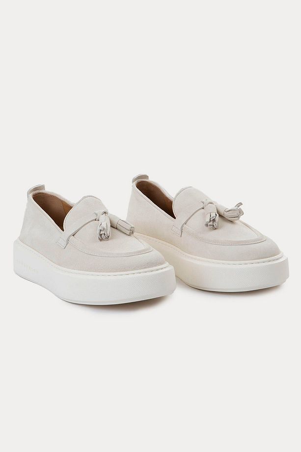 Sofia Püsküllü Süet Loafer Ayakkabı - 2